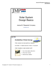 Solar System Design Basics