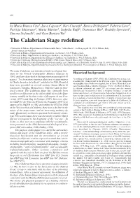 The Calabrian Stage Redefined