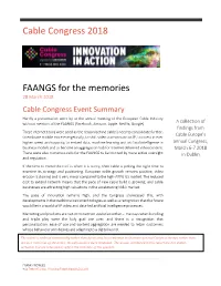FAANGS for the Memories