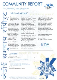 KDE E.V. Quarterly Report 2011Q1