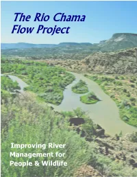 Rio Chama Flow Project Hough Short in Length, the Rio Chama Is Among the Most Regulated Tstretches of River in the West