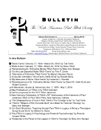 Spring 2016 Bulletin