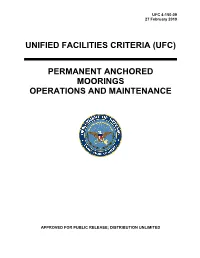 UFC 4-150-09 Permanent Anchored Moorings Operations And