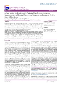 A New Model for Dealing with Patients Who Frequently Arrive