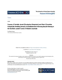 Causes of Variable Jarrah (Eucalyptus Marginata) and Marri (Corymbia Calophylla) Seedling Density at Establishment Following