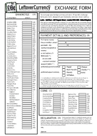 Exchange Form