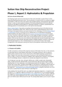 Hydrostatics & Propulsion