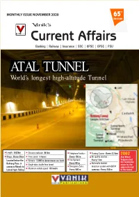 Magazine for the Month of November 2020