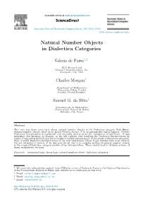 Natural Number Objects in Dialectica Categories