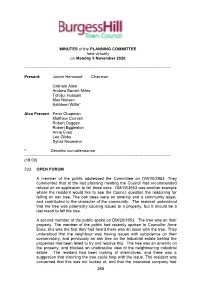 MINUTES of the PLANNING COMMITTEE Held Virtually on Monday 9 November 2020