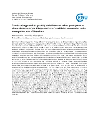 Multi-Scale Approach to Quantify the Influence of Urban Green Spaces On