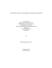 Multimodal Semiotics of Mathematics Teaching and Learning