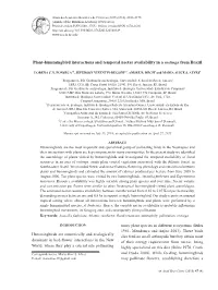 Plant-Hummingbird Interactions and Temporal Nectar Availability in a Restinga from Brazil