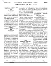 Extensions of Remarks E2085 EXTENSIONS of REMARKS