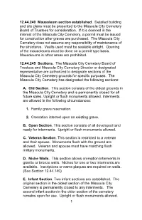Mausoleum Rules