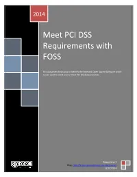 Meet PCI DSS Requirements with FOSS