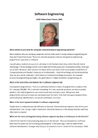 Software Engineering