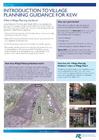 What Is Village Planning Guidance?