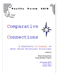 Comparative Connections, Volume 5, Number 3