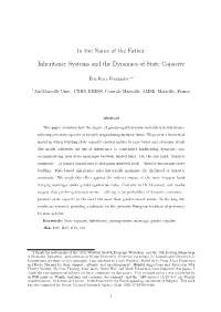 Inheritance Systems and the Dynamics of State Capacity