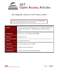Non-Higgsable Clusters for 4D F-Theory Models