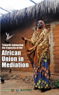 Towards Enhancing the Capacity of the African Union in Mediation