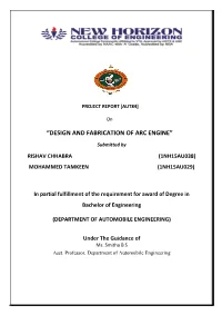 “Design and Fabrication of Arc Engine”