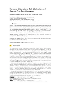 Herbrand Disjunctions, Cut Elimination and Context-Free Tree Grammars