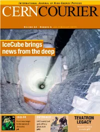 Icecube Brings News from the Deep