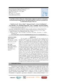 Using Piper Trilinear Diagrams and Principal Component Analysis To