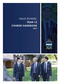 Hale School Year 12 Course Handbook 2021