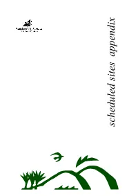 Scheduled Sites Appendix Scheduled Sites Appendix 2 NO