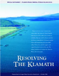 View the Klamath Summary Report
