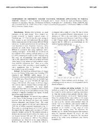 Comparison of Different Crater Counting Methods Applicated to Parana Valles