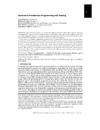 Declarative Probabilistic Programming with Datalog