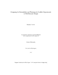 Designing for Extensibility and Planning for Conflict