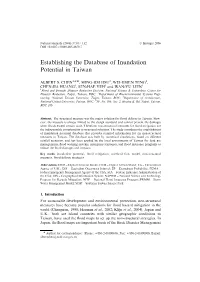 Establishing the Database of Inundation Potential in Taiwan