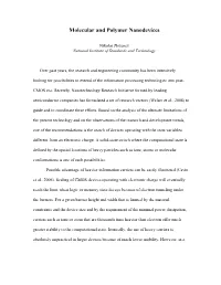 Molecular and Polymer Nanodevices (Paper)