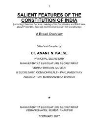 Salient Features of the Constitution of India