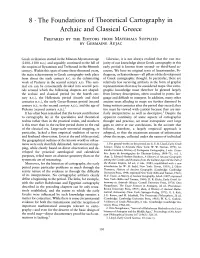 8 · the Foundations of Theoretical Cartography in Archaic and Classical Greece