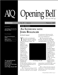 An Interview with John Bollinger