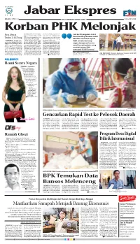 BPK Temukan Data Bansos Melenceng Gencarkan Rapid Test