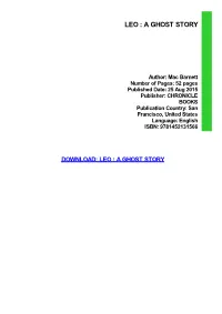 {Dоwnlоаd/Rеаd PDF Bооk} Leo : a Ghost Story