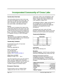 Incorporated Community of Cross Lake