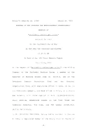 Notary's Register No. 10580 Serial No. 7205 MINUTES