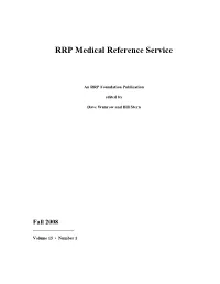 RRP Reference Service Fall 08