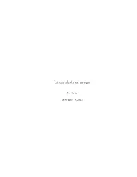 Linear Algebraic Groups