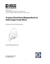 Scoping of Flood Hazard Mapping Needs for Androscoggin County, Maine