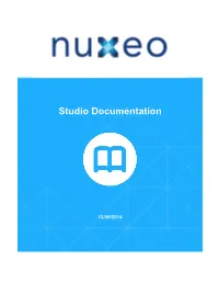 Studio Documentation