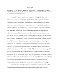 A Characterization of Urban Infiltration Capacities Through Measurement, Modeling, and Community Observation (Under the Direction of Dr